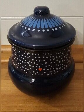 Folklore Enamel Sugar Pot